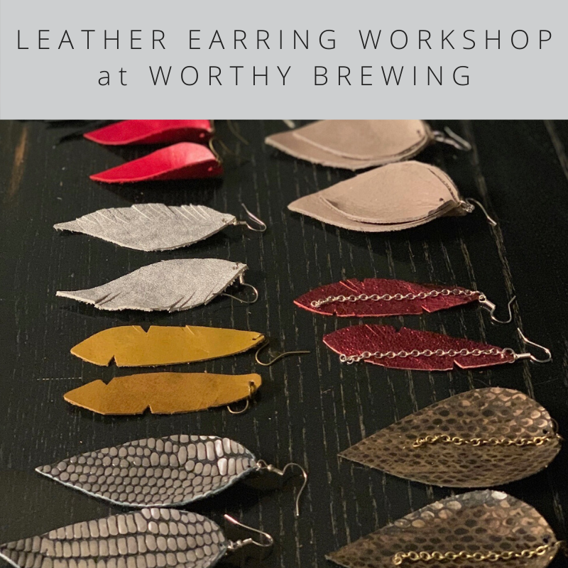 Leather Earring Workshop, June 1st
