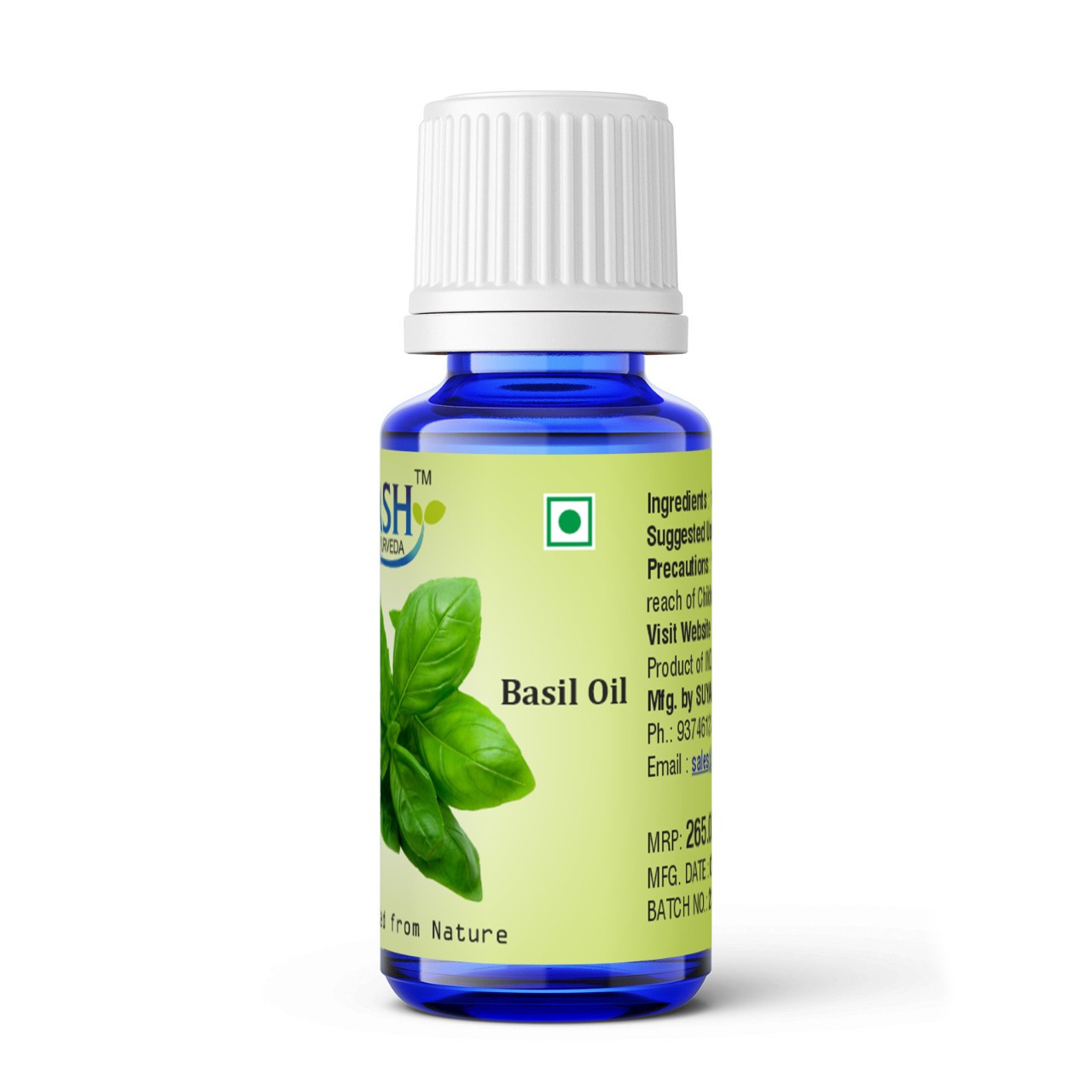 Basil Oil 15ML - Suyash Ayurveda